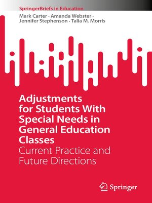 cover image of Adjustments for Students With Special Needs in General Education Classes
